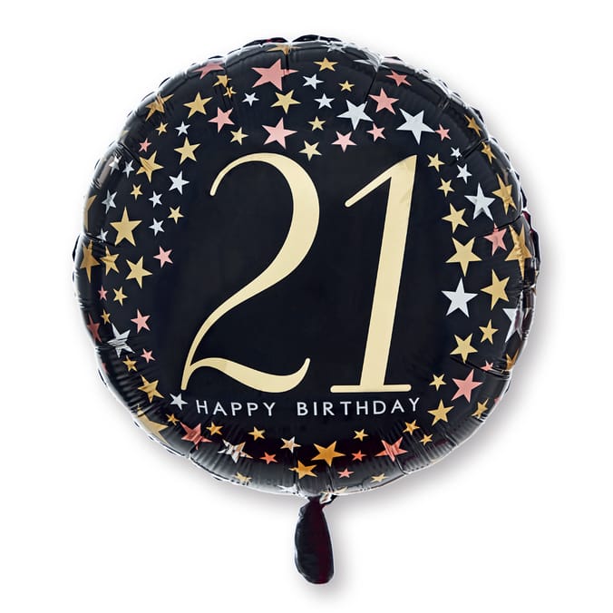 Lets Party Foil 21st Balloon