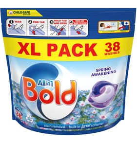 Bold All-in-1 PodsWashing Liquid Capsules Spring Awakening 38 Washes