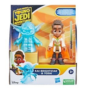 Star Wars Young Jedi Adventures Kai Brightstar & Hologram Yoda Figure Pack