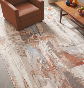Asiatic Miro Painterly Rug Metallic MI01
