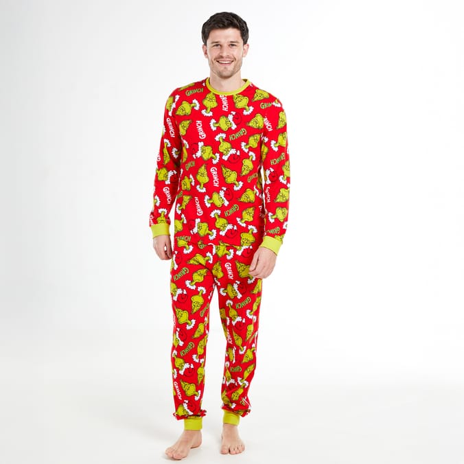 Mens Red Grinch Pyjamas