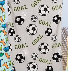 Hello Summer Kids Beach Towel - Football