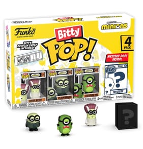  Funko Bitty Pop! Minions Mini Vinyl Figure 4 Pack - Bride Kevin, Frankenbob, Creature Mel & Mystery