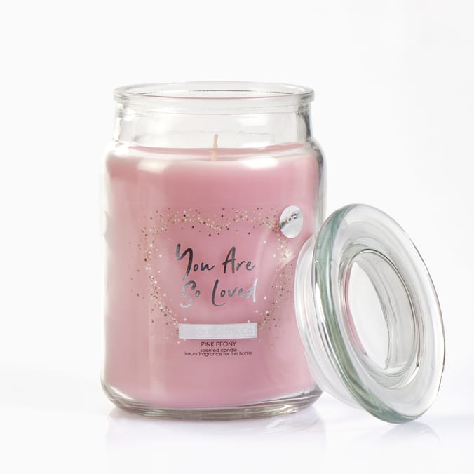 Wickford & Co You Are So Loved Scented Candle - Pink Peony