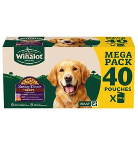 Winalot Sunday Dinner Mixed in Gravy Wet Dog Food 40 x 100g