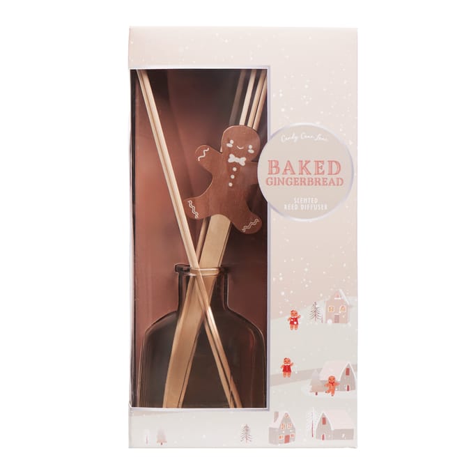 Candy Cane Lane Reed Diffuser 100ml - Baked Gingerbread