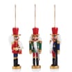 Winter Charm Nutcracker Tree Decoration 3 Pack