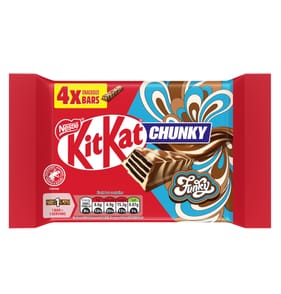 KitKat Chunky Funky Chocolate Bar 4 Pack Multipack 128g