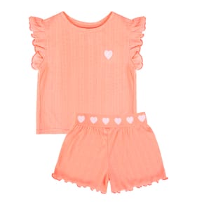 Originals Coral Pointelle Co-Ord Set