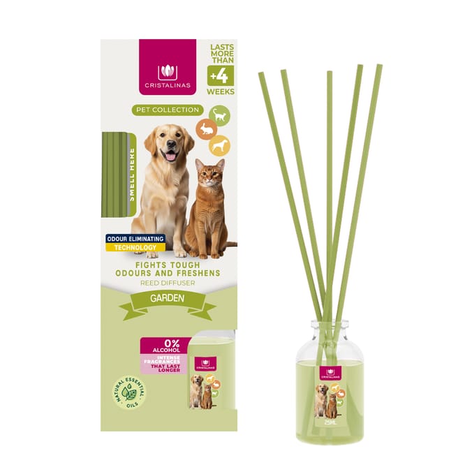 Cristalinas Pet Collection Reed Diffuser 25ml - Garden