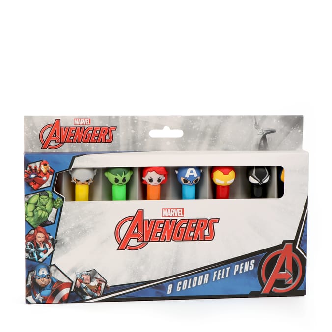 Avengers 8 Colour Felt Pens