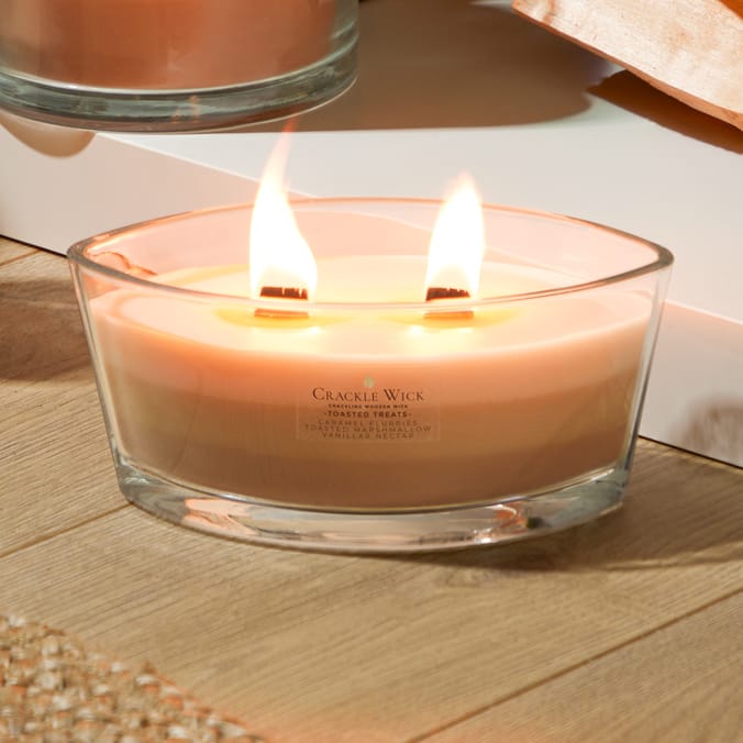  Crackle Wick Crackling Wooden Wick Candle - Toasted Treats  