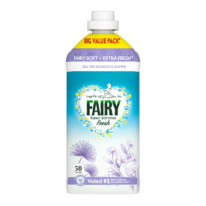 Fairy Fabric Conditioner 50 Washes 1.65 Litres - Silk Tree Blossom & Jasmine