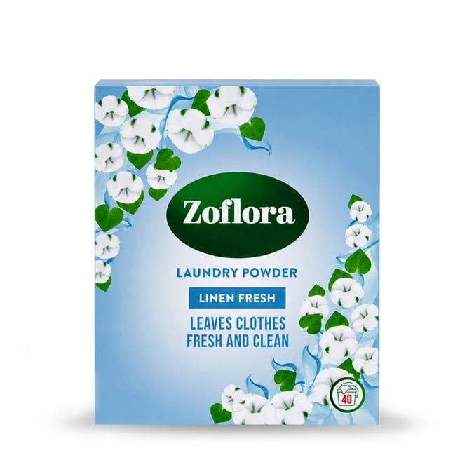 Zoflora Laundry Powder 2kg 40 Washes - Linen Fresh