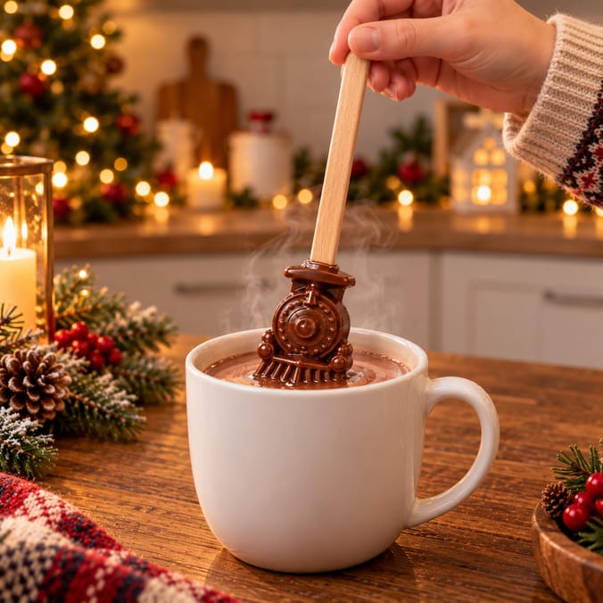The Polar Express Milk Chocolate Train Stirrer 30g