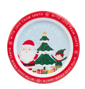 Sleigh Bells Melamine Christmas Plate