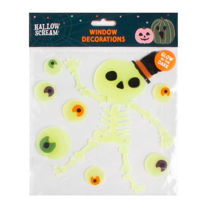 Hallow Scream Gel Window Decorations