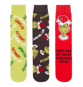 The Grinch Mens Socks 3 Pack