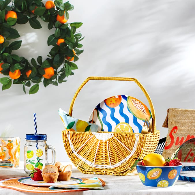 The Outdoor Edit Mediterranean Fruit Shaped Caddy With Handle