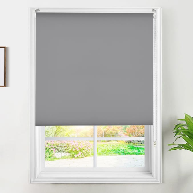 Home Collections Blackout Roller Blind 60-160cm - Grey