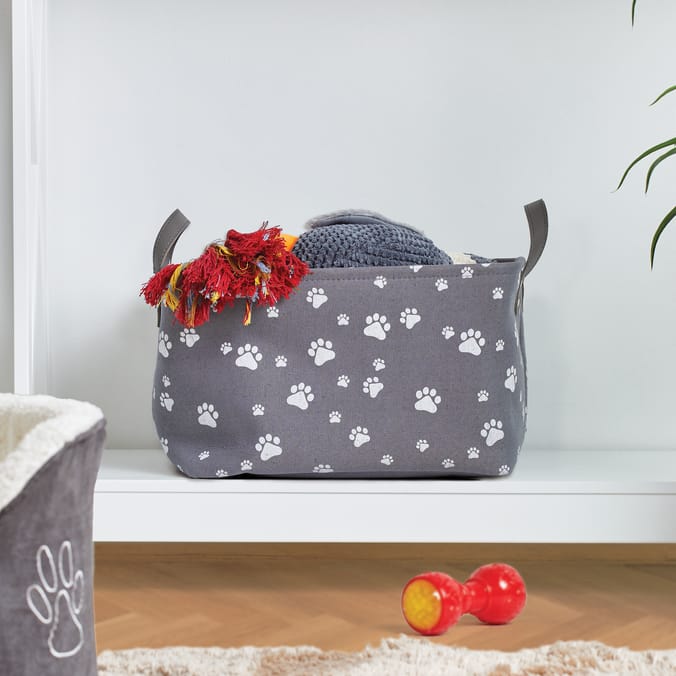 My Pets Fabric Storage Basket With Handles