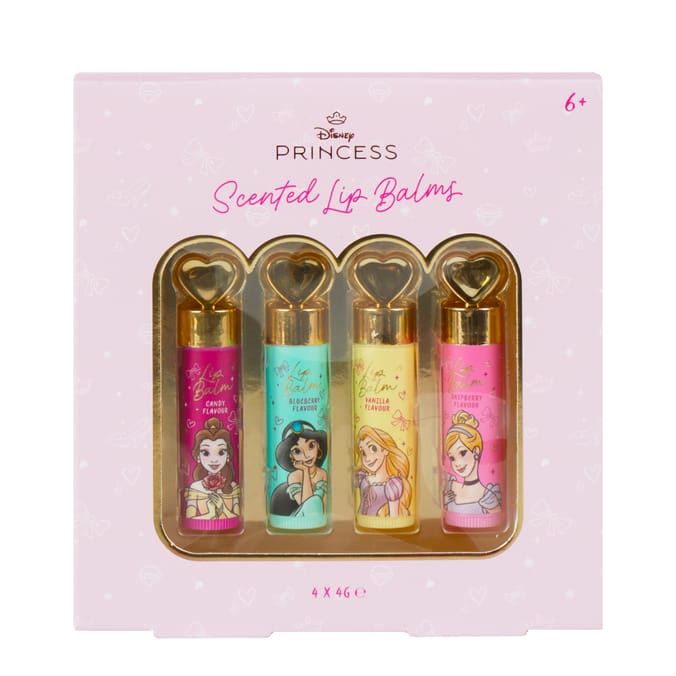 Disney Princess Scented Lip Balms 4 Pack