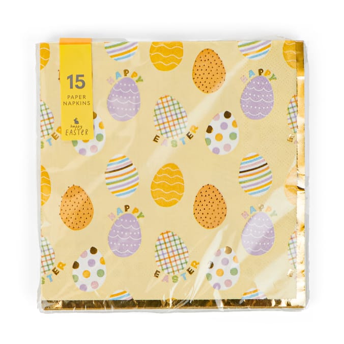 Happy Easter Napkins 15 Pack 