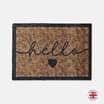 Hello Beige Door Mat 40x60