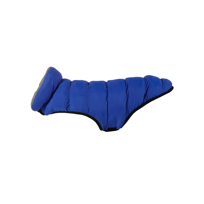 My Pets Reversible Padded Puffer Blue Coat