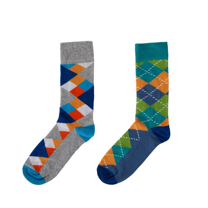 Happy Socks Adults Socks 2 Pack - 7.5-11.5 Size 