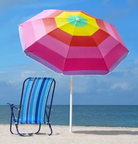 Hello Summer Beach Parasol