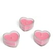 Valentines Heart Candles 3 Pack