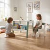 Liberty House Toys Kids Bookshelf Table And Chair - White & Forest Green