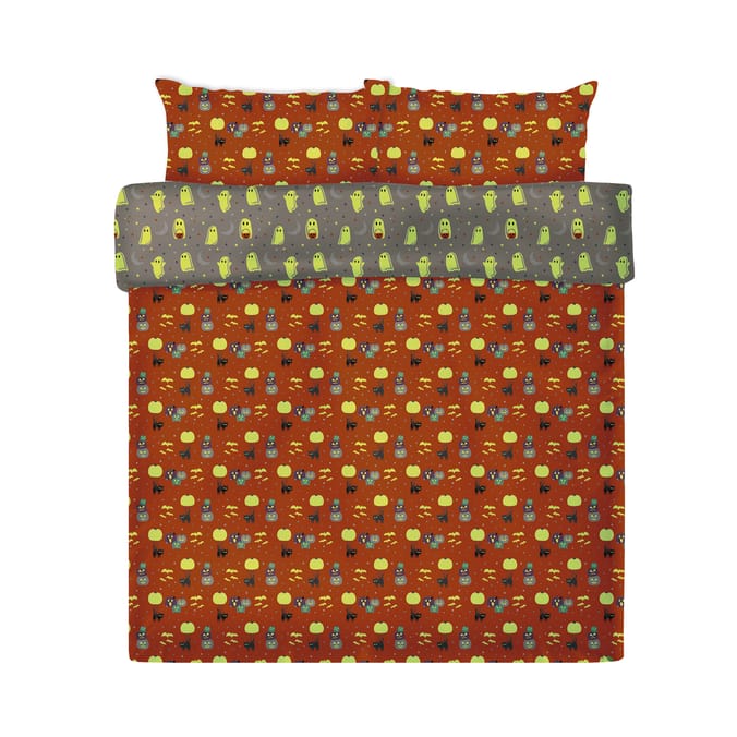 Hallow Scream Glow In The Dark Duvet Cover Set