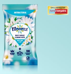 Bloomz Multi Purpose Cleaning Wipes 100s - White Linen & Lily
