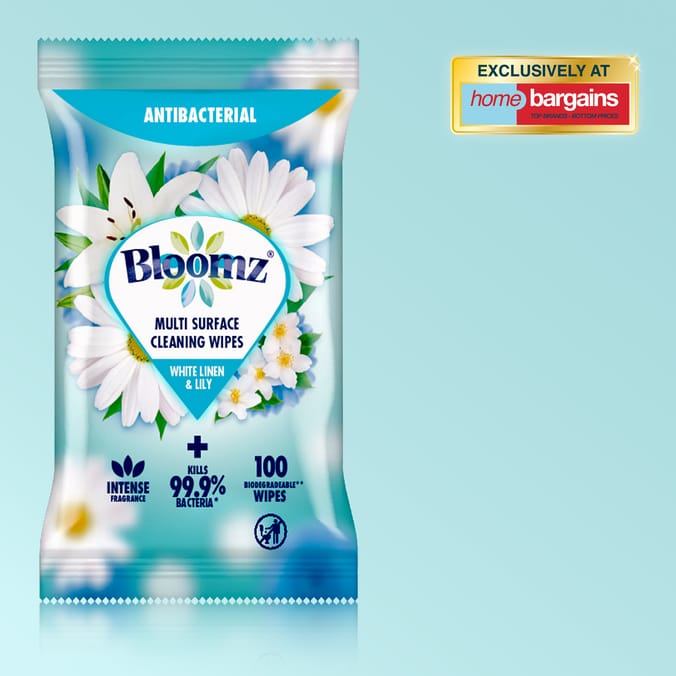Bloomz Multi Purpose Cleaning Wipes 100s - White Linen & Lily