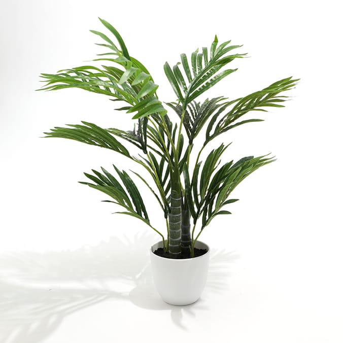 Home Collections Faux Palm in White Pot