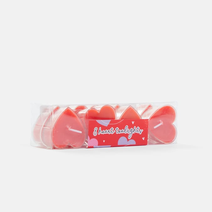 Heart Love Tealights 8 Pack