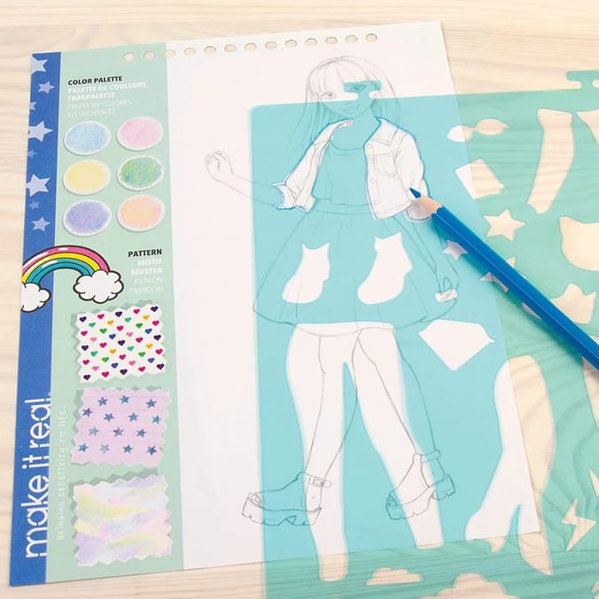 Buy Make It Real: Fashion Design Sketchbook: Pastel Pop!