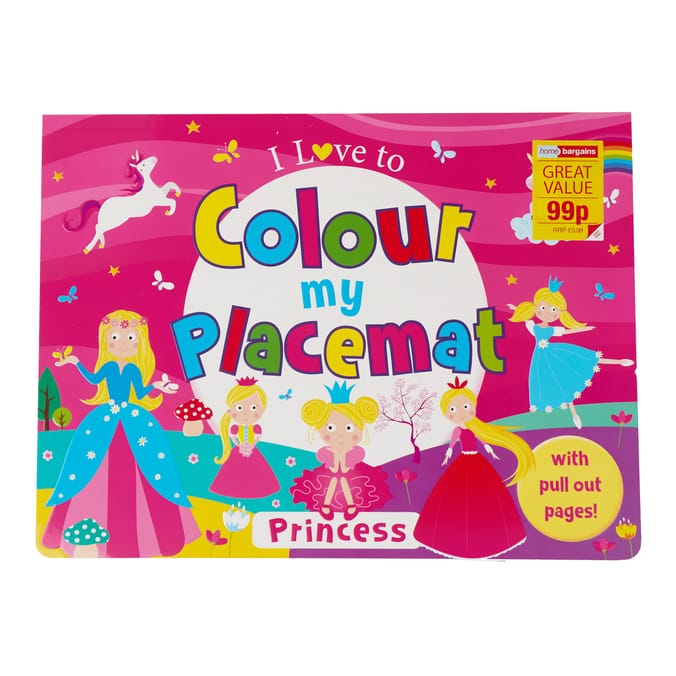 Colour My Placemat - Princess