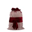 Festive Feeling Alpine Woods Faux Velvet Bow Christmas Sack
