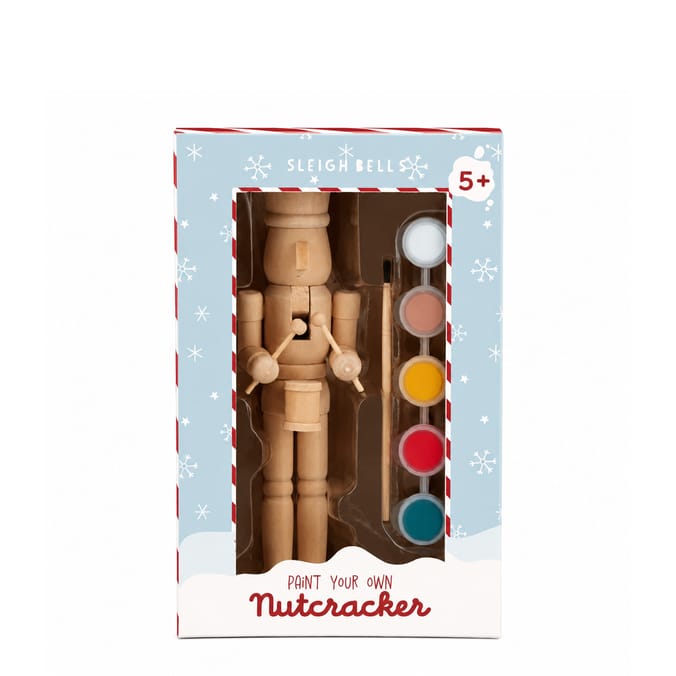 Sleigh Bells Paint Your Own Wooden Nutcracker