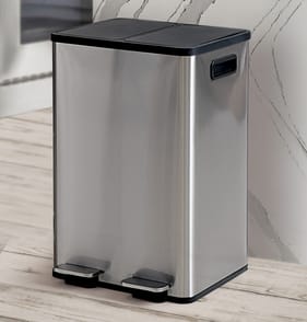 Kitchen Solutions Dual Recycling Pedal Bin 40l