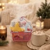 Sleigh Bells Hot Chocolate & Plush Basket