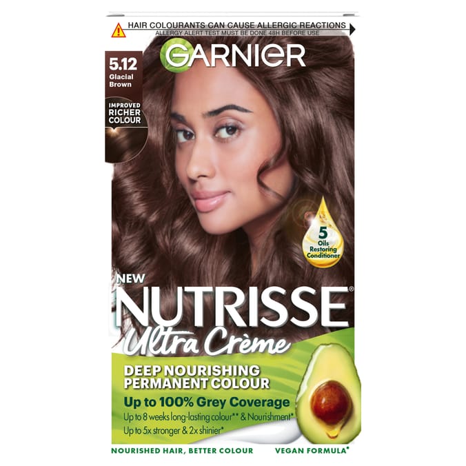 Garnier Nutrisse Ultra Crème Hair Dye - 5.12 Glacial Brown