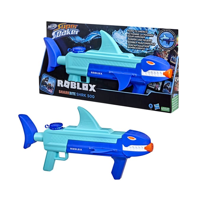 Nerf Super Soaker Roblox Sharkbite 500 Water Blaster