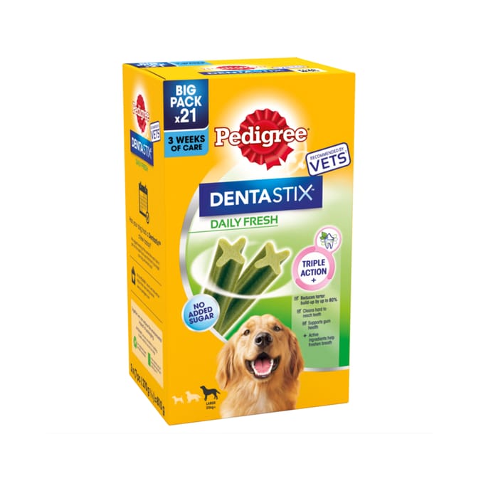 Pedigree Dentastix 21 Fresh Adult Large Dog Treats 810g