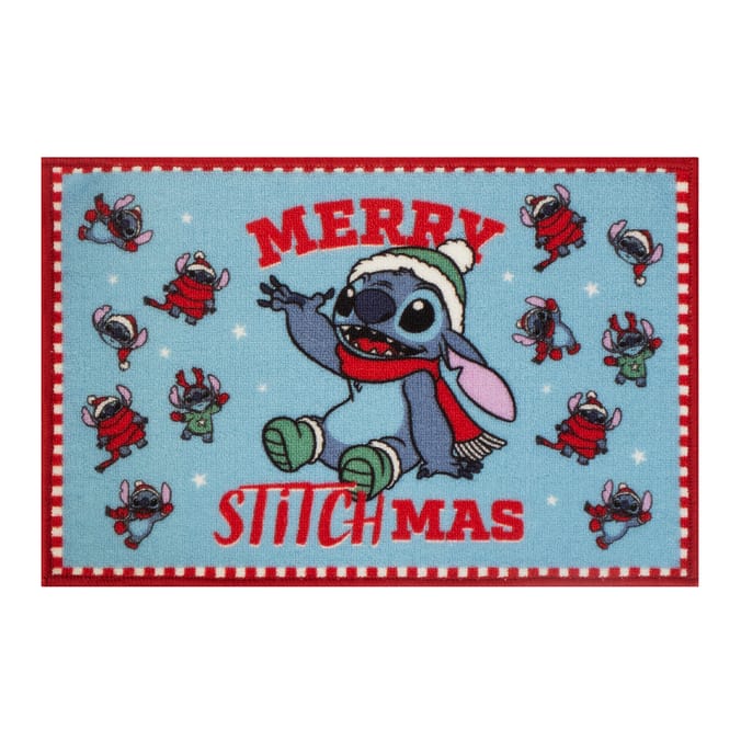 Disney Stitch Washable Door Mat - Merry Stitchmas