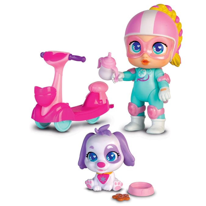 Super Cute Little Babies Mini Regi Doll with Scooter