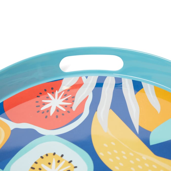 The Outdoor Living Collection Melamine Summer Serving Tray - Blue